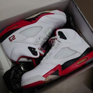 ナイキ(NIKE)の^_^さん専用　AIR JORDAN5 RETRO エアジョーダン5  タン黒(スニーカー)