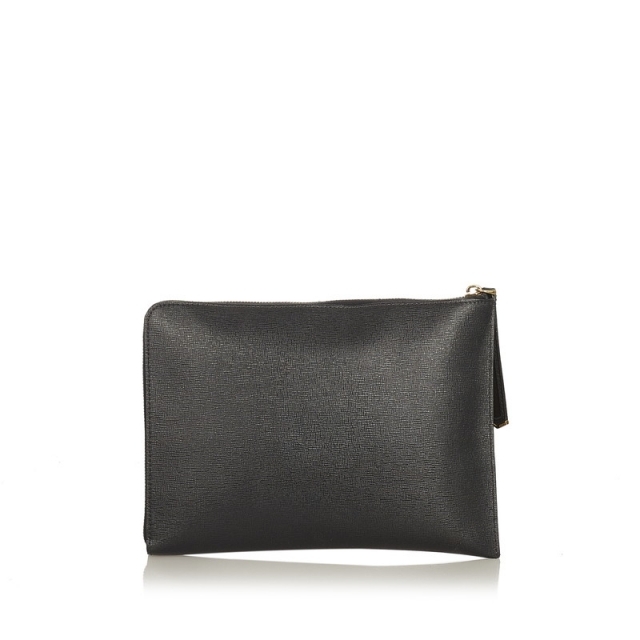 【ふるさと割】バッグフェンディ クラッチバッグ美品 8M0363 黒 eninco.com.co