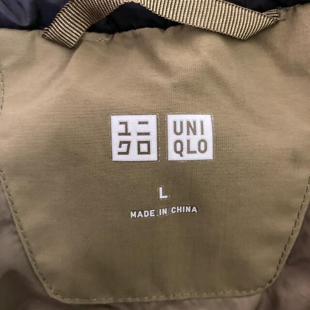 UNIQLO(ユニクロ)のUNIQLO　ハイブリッドダウンパーカー　ブラック　Lサイズ メンズのジャケット/アウター(ダウンジャケット)の商品写真