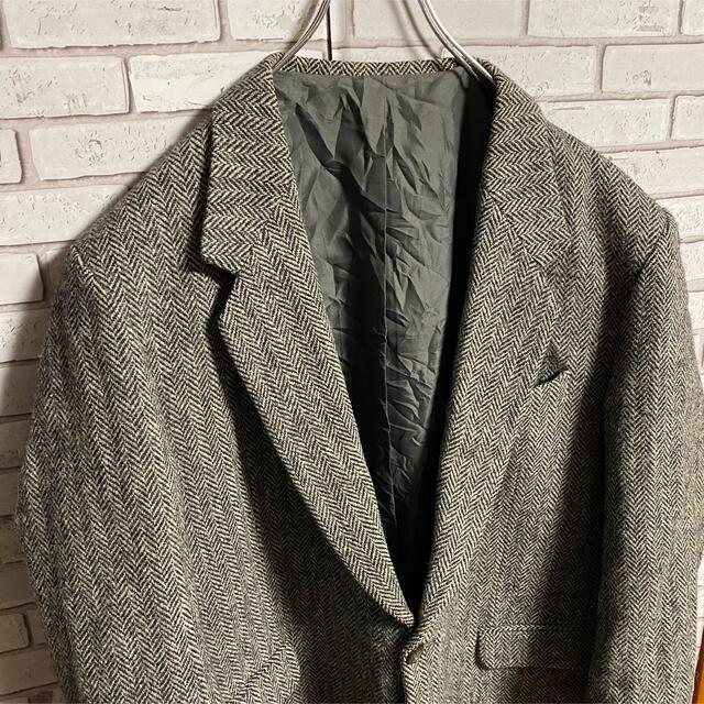 Harris Tweed - 90s 古着 ハリスツイード テーラードジャケット