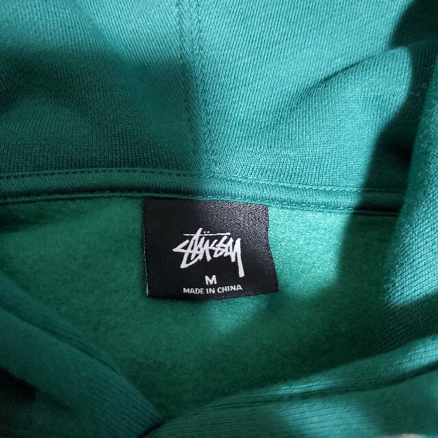 Stussy 裏起毛パーカー　green M 4