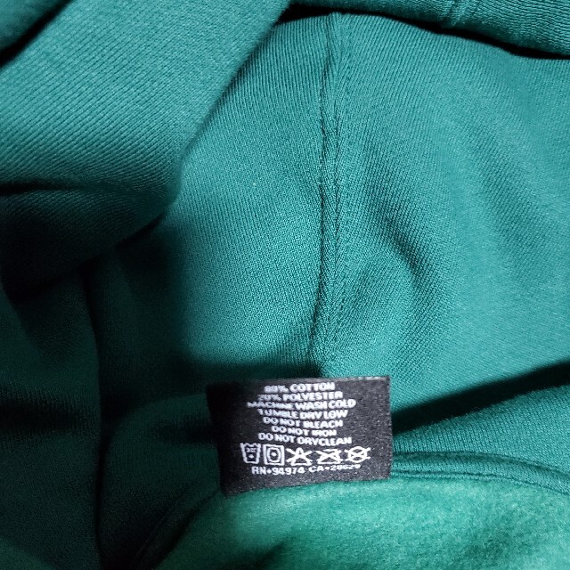 Stussy 裏起毛パーカー　green M 6