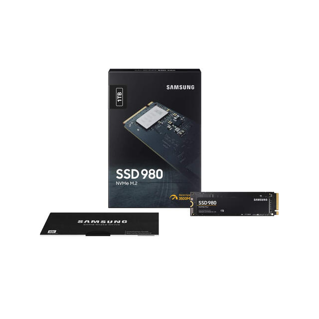 SAMSUNG(サムスン)の新品未開封 サムスン  SSD 980 M.2 1.0TB MZ-V8V1T0B スマホ/家電/カメラのPC/タブレット(PCパーツ)の商品写真