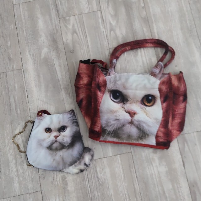 AHCAHCUM.muchacha(アチャチュムムチャチャ)のあちゃちゅむ  ムチャチャ 未使用ドール猫バッグ・ポーチセットその６ レディースのバッグ(エコバッグ)の商品写真