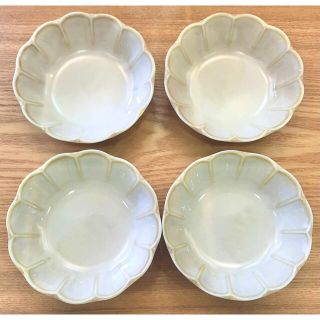 10枚✽.。ビンテージシリーズ 小鉢✽.【美濃焼】　ホワイト　4枚(食器)