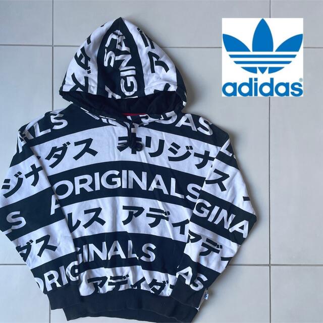 廃盤アディダス【adidas】タイポ　typo ネームロゴカタカナ パーカー