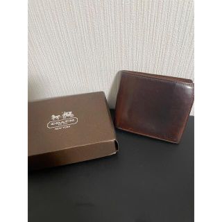 コーチ(COACH)のコーチ 二つ折り財布 箱・品番証明書付(折り財布)