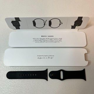 エルメス(Hermes)のApple Watch Hermes スポーツバンド 黒 40mm(ラバーベルト)