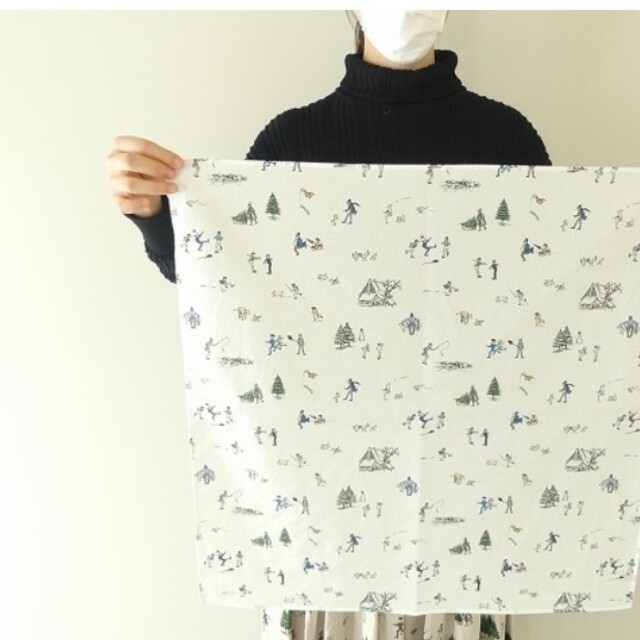 nest Robe(ネストローブ)のオールドマンズテーラーR&D.M.Co- SNOW DIARY BANDANA レディースのファッション小物(バンダナ/スカーフ)の商品写真