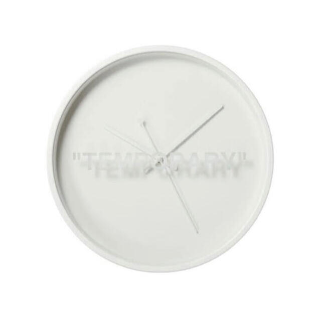 OFF-WHITE(オフホワイト)の最終値下げ！Virgil Abloh × IKEA  Wall Clock インテリア/住まい/日用品のインテリア小物(掛時計/柱時計)の商品写真