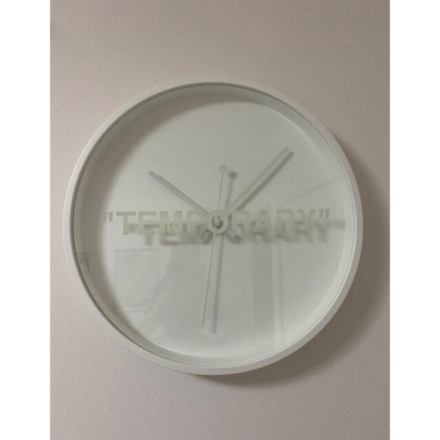 OFF-WHITE(オフホワイト)の最終値下げ！Virgil Abloh × IKEA  Wall Clock インテリア/住まい/日用品のインテリア小物(掛時計/柱時計)の商品写真