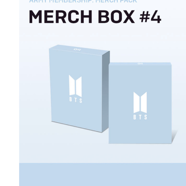 BTS MERCH BOX #4