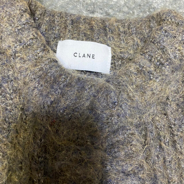 Ameri VINTAGE(アメリヴィンテージ)のCLANE カラーモヘア シャギーカーディガン レディースのトップス(カーディガン)の商品写真