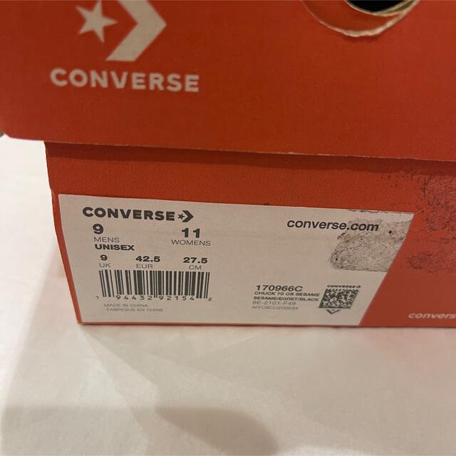 Chrome Hearts(クロムハーツ)の新品 レア クロムハーツ コンバース converse クロスパッチ US9 メンズの靴/シューズ(スニーカー)の商品写真