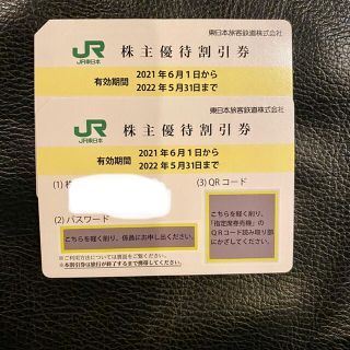 ジェイアール(JR)のJR東日本優待割引券　2枚(その他)