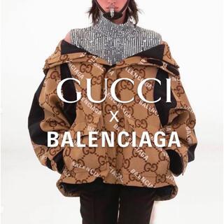グッチ(Gucci)のGUCCI × BALENCIAGA Jumbo GG Jacket サイズ46(ナイロンジャケット)