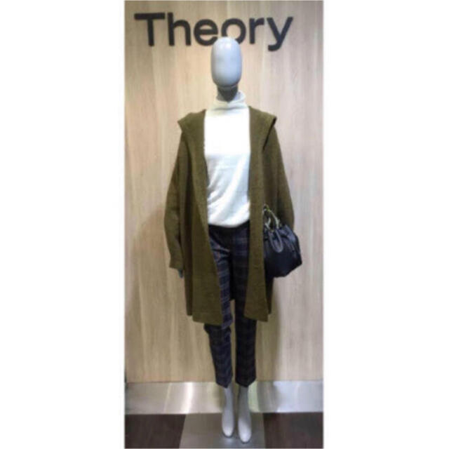 アイボリーTheory 19SS フーデットコート アイボリー - ロングコート