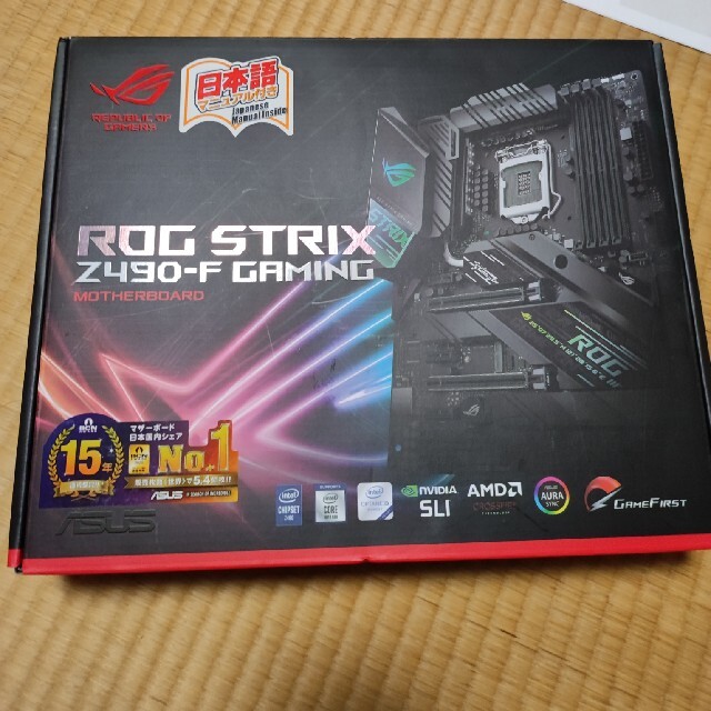 ASUS(エイスース)のASUS ROG STRIX Z490-F GAMING スマホ/家電/カメラのPC/タブレット(PCパーツ)の商品写真