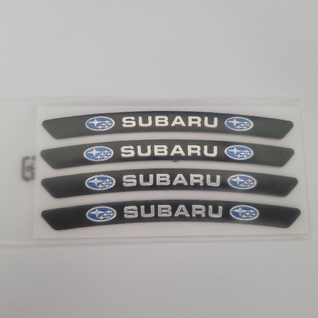 スバル(スバル)の車アルミ合金リム・ホイール ステッカー SUBARU スバル 自動車/バイクの自動車(車外アクセサリ)の商品写真