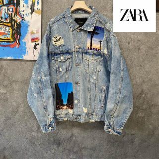 ZARA - レアアイテム ZARA ザラ プリント ジージャン 男女兼用