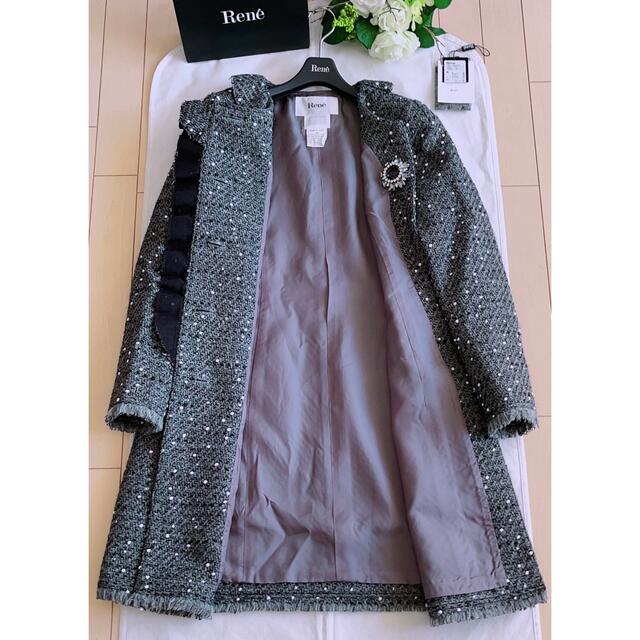 FOXEY - Rene 高級イギリス製ウール入りツイードコート38 極美品 foxey
