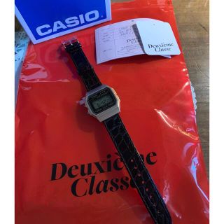 ドゥーズィエムクラス(DEUXIEME CLASSE)のドゥーズィエム 購入　casio カシオ　腕時計　革ベルト　新品未使用品(腕時計)