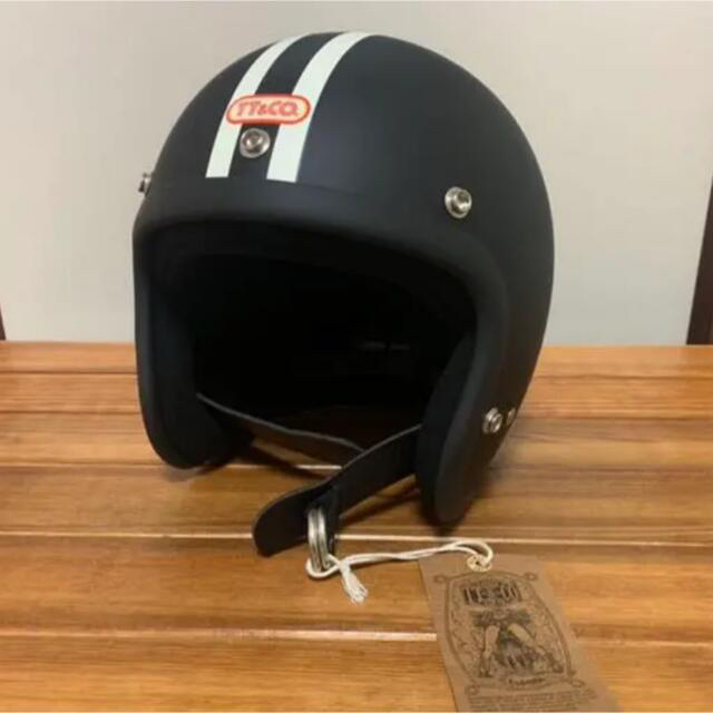 TT&CO  ジェットヘルメット　美品　黒　シールド　おまけ
