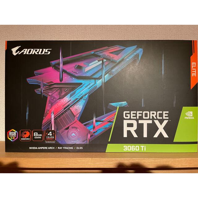 aorus rtx3060ti REV2.0 （LHR版）希少グラボ スマホ/家電/カメラのPC/タブレット(PCパーツ)の商品写真