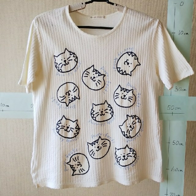 Tシャツ レディース ねこ M～L レディースのトップス(Tシャツ(半袖/袖なし))の商品写真