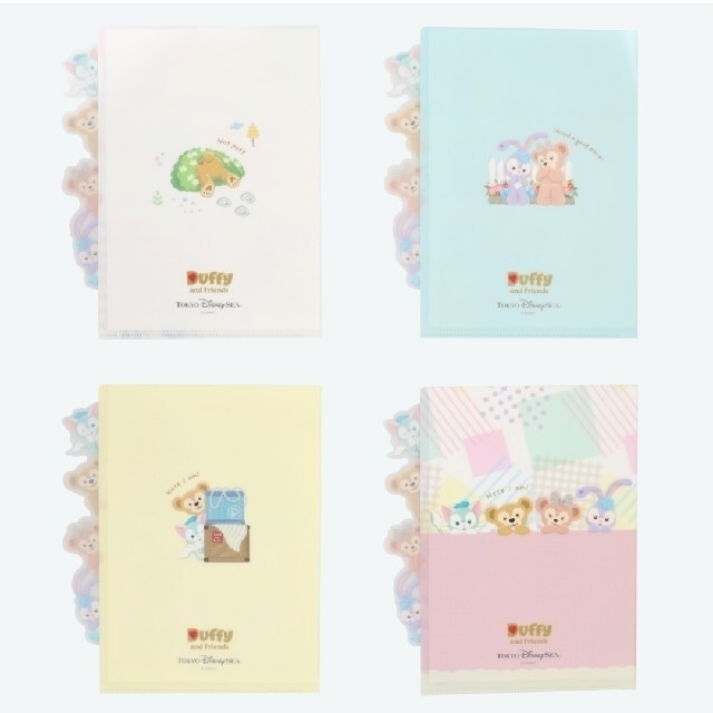 【ご予約品】ダッフィーフレンズ クリアファイル ② ③