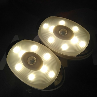 LEDセンサーライト　２個　人感センサー　電池式　マグネット取付　室内足下灯(蛍光灯/電球)