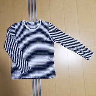エディフィス(EDIFICE)のEDIFICEのボーダーロングTシャツ(Tシャツ/カットソー(七分/長袖))