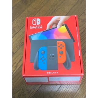 ニンテンドースイッチ(Nintendo Switch)のNintendo Switch 有機EL 本体　新品未開封　ネオンブルー　レッド(家庭用ゲーム機本体)