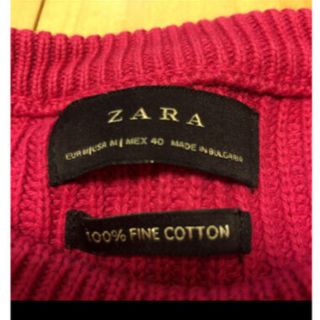 ザラ(ZARA)のニット　ピンク(ニット/セーター)