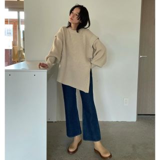 ステュディオス(STUDIOUS)のCLANE 2WAY SLANT KNIT TOPS(ニット/セーター)