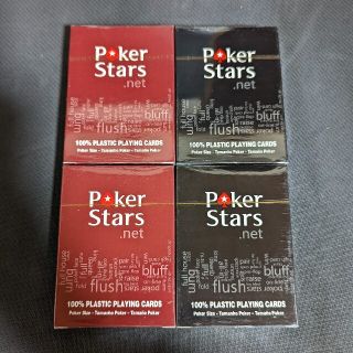 新品未開封　Pokerstars トランプ 4組(トランプ/UNO)