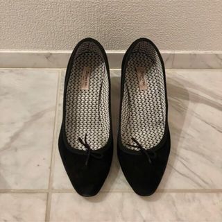 レペット(repetto)の【美品】repetto 38 Suede Black noir(ハイヒール/パンプス)