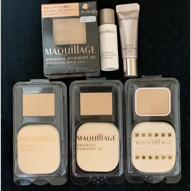 MAQuillAGE(マキアージュ)のマキアージュ　ドラマティックパウダリー　UV オークル10 レフィル　セット コスメ/美容のベースメイク/化粧品(ファンデーション)の商品写真