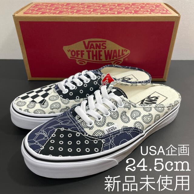 新品 VANS AUTHENTIC MULE テキスタイル