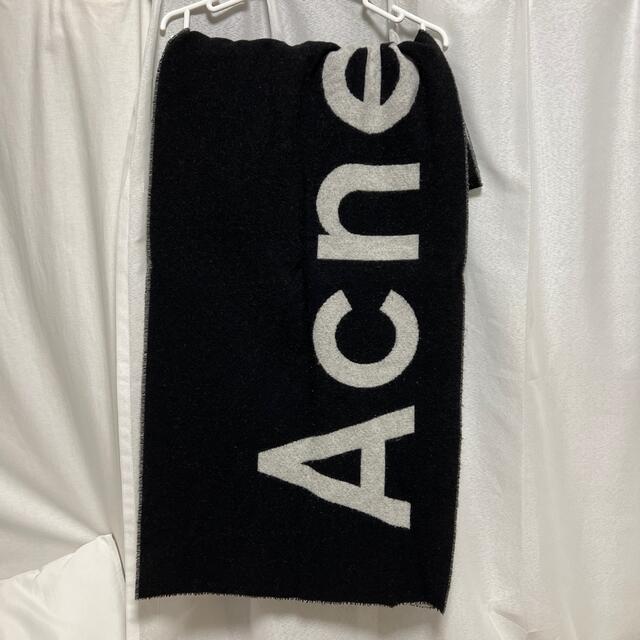 Acne studios ロゴ マフラー