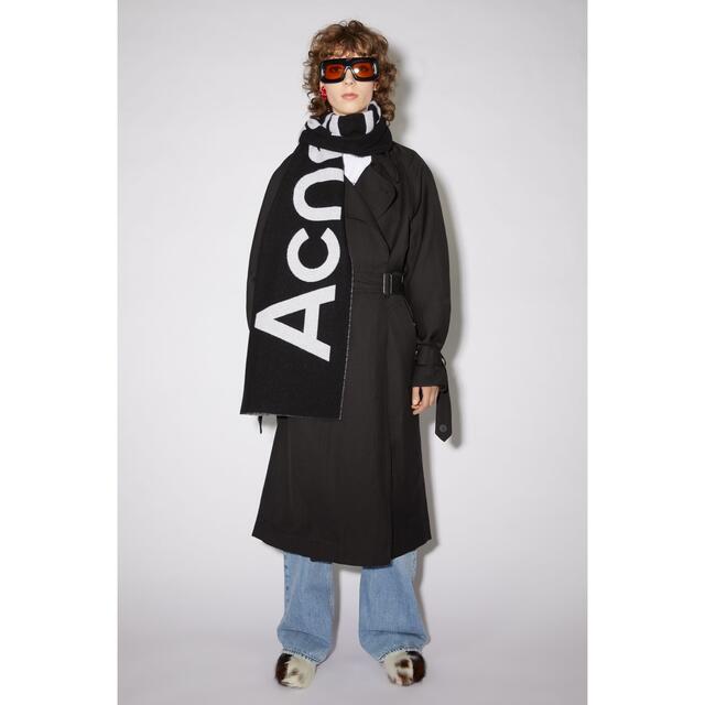 Acne studios ロゴ マフラー