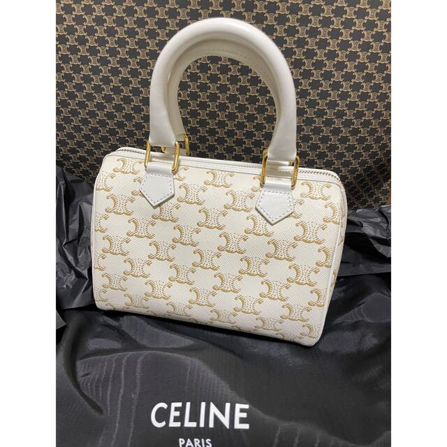 CELINE トリオンフ ショルダーバッグ ホワイト 白