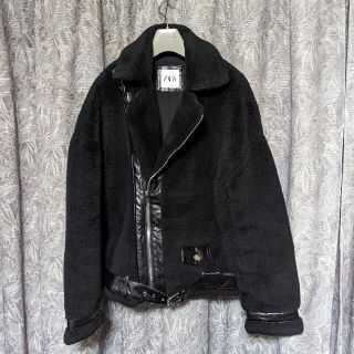 【新品】ZARA trf デニムボアライダースジャケット