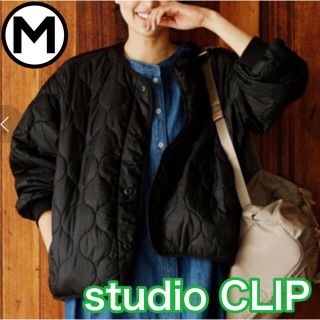 スタディオクリップ(STUDIO CLIP)のこってぃ様専用studioCLIP★ノーカラーキルティングブルゾンM(ブルゾン)