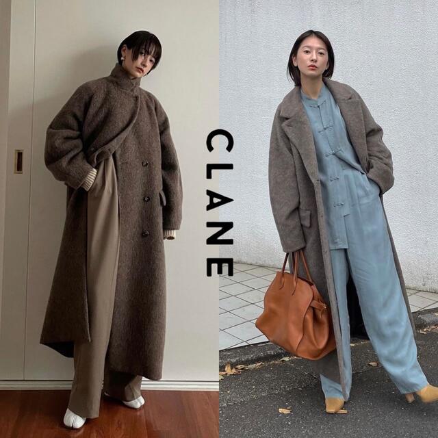 ジャケット/アウターCLANE クラネ　DOUBLE WOOL LONG COAT