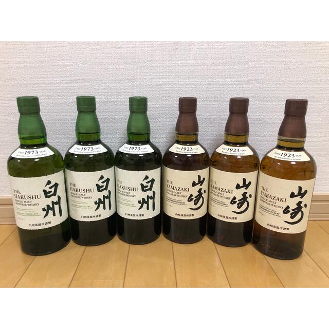 すずらん SUNTORY 山崎 白州 NV 700ml 6本 新品未開栓 - ウイスキー