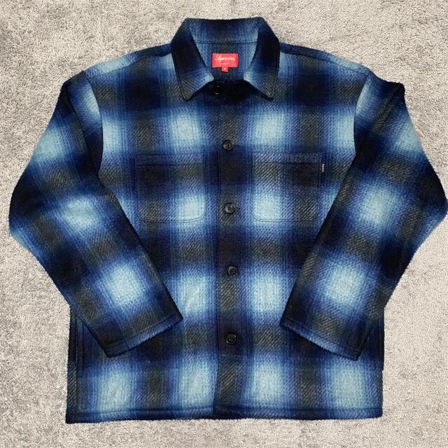 supreme shadow plaid fleece shirt 20aw