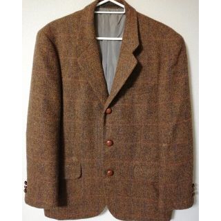 ハリスツイード(Harris Tweed)のハリスツイード　テーラードジャケット　ブラウン(テーラードジャケット)