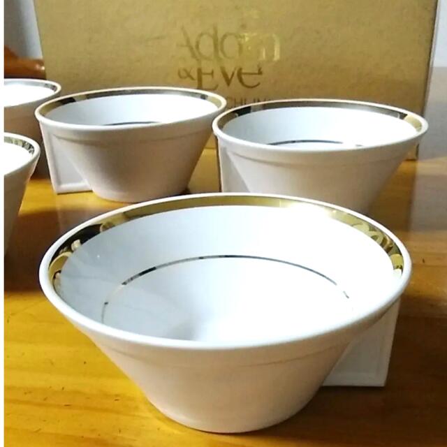 【美品★】TACHIKICH Adam&Eveフルーツボール5客セット/金縁