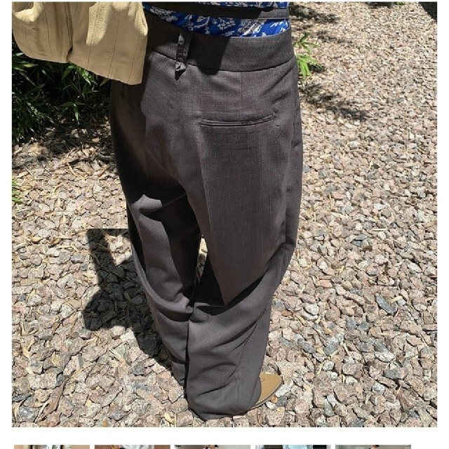 side ribbon wide leg pants綺麗めパンツ レディースのパンツ(その他)の商品写真